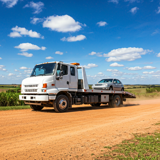 Guincho realizando resgate na BR-101 próximo a Prado, Bahia